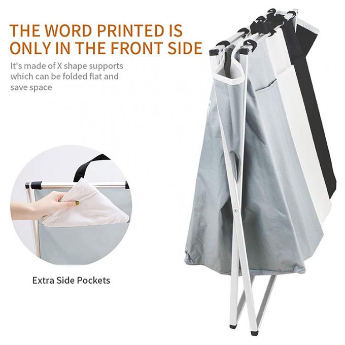 Waterproof Breathable Collapsible Laundry Hamper With Velcro Straps