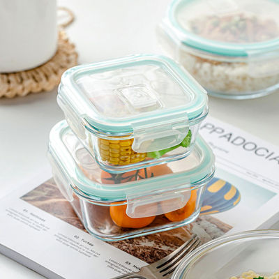 Storage Food High Borosilicate Glass Lunch Box ECO Friendly