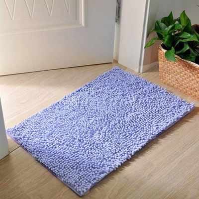 Soft Water Absorption Non Slip Chenille Bathroom Mat Fast Drying Washable