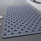 Anti Bacterial Anti Slip Bath Mat With Suction Cups Drain Off Holes