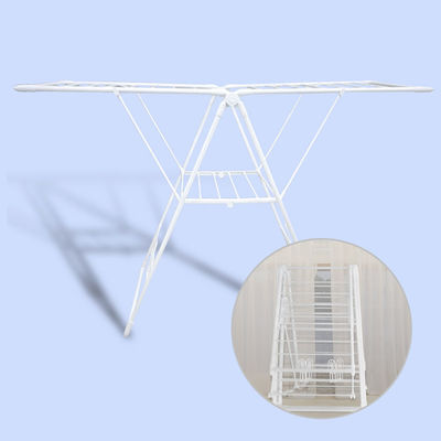 Large Capacity Folding Clothes Hanger Rack K Shape 2 Layer