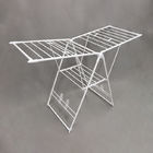 Metal 2 Layers Foldable Clothes Drying Rack Butterfly Design With Shelves