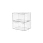 Acrylic Magnetic Stackable Shoe Display Boxes Transparent