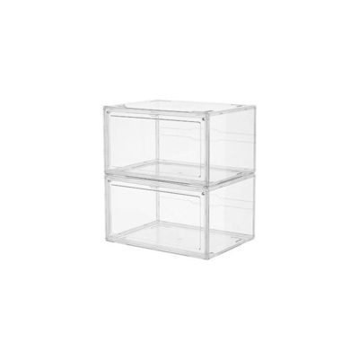 Acrylic Magnetic Stackable Shoe Display Boxes Transparent