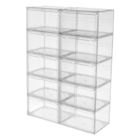 Custom Clear Magnetic Acrylic Shoe Box Display Stackable