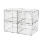 Magnetic Plastic Acrylic Sneaker Display Case Stackable Transparent