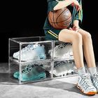 Magnetic Plastic Transparent Clear Acrylic Shoe Box Stackable