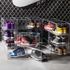 Magnetic Closure Clear Stackable Acrylic Shoe Boxes For Sneakers