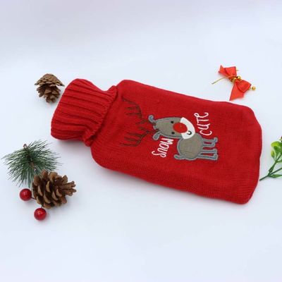 Customized Logo 1l Rubber Hot Water Bag Keep Warm In Winter