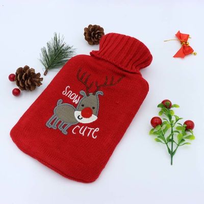 Customized Logo 1l Rubber Hot Water Bag Keep Warm In Winter