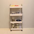 Thickened Three Layer Home Storage Carts For Kitchen Slim 41*14*19cm Detachable