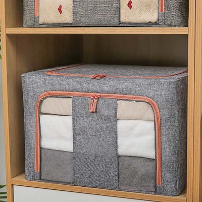 Fabric Thickened Folding Cloth Storage Boxes Odorless Weight 550g Space Saving