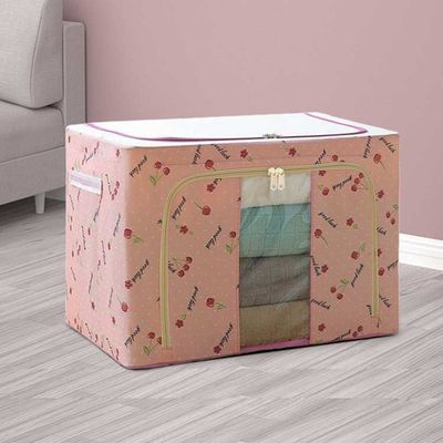 Multiscene Ultralight Fabric Household Storage Containers With Steel Frame 60*42*40cm