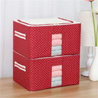Odorless Fabric Covered Storage Boxes , Dustproof Clothes Storage Bins ISO9001