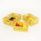 Practical CE Collapsible Plastic Basket , Multifunctional Foldable Plastic Container