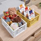 Drainable Practical Folding Plastic Crates Kitchen Use Stackable Collapsible