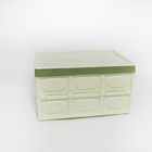 Ultralight OEM Collapsible Plastic Box , Detachable Folding Crate With Lid