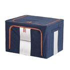 Odorless Clothes Lidded Cotton Linen Storage Box With Dual Zippers Capacity 66L