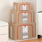 Reusable Cube Fabric Household Storage Containers With Zippers Foldable Length 40cm