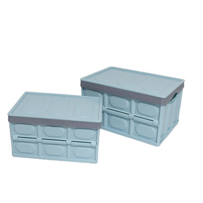 Multiscene Collapsible Storage Bins With Lid , Silk Road Enterprise Durable Foldable Plastic Bins