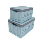 Multiscene Foldable Plastic Container , Odorless Collapsible Plastic Crates With Lids