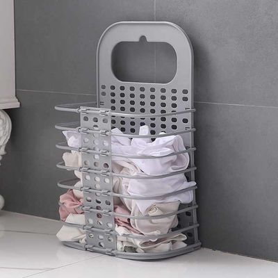 Silk Road Enterprise Odorless Plastic Foldable Laundry Basket , Multiscene Wall Hanging Laundry Hamper