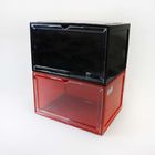 Transparent Portable Magnetic Drop Front Shoe Box Washable Foldable Lightweight