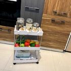 Washable Thickened Narrow Storage Cart For Food Sundries Sturdy Durable