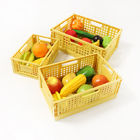 Cuboid Stacking Plastic Foldable Crates For Kitchen Thickened Collapsible Durable