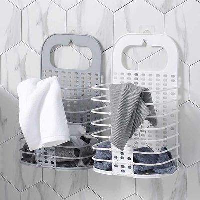 Odorless Wall Hanging Laundry Basket , Durable Sonsill Foldable Laundry Hamper