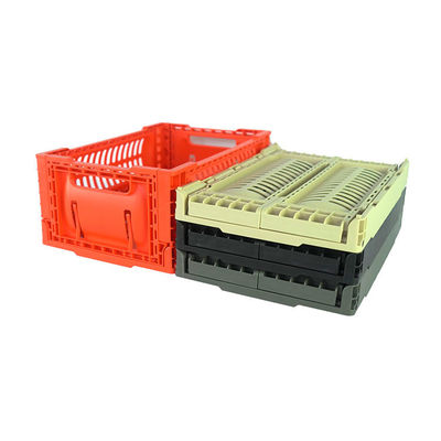 Collapsible Folding Plastic Ventilated Crate For Vegetables And Fruits