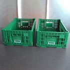 Multiple Size Folding Green Plastic Fruit Crate For Supermarket