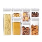 7Pcs Plastic Multiple Size Food Airtight Storage Containers With Lids