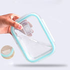 Microwave Oven Safe High Borosilicate Glass Lunch Box With Plastic Lid