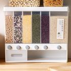 Kitchen Wall Mount 12L Dry Food Dispenser For Cereal Rice