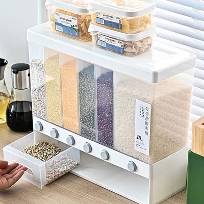 Silk Road Enterprise Wall Mounted Dry Food Dispenser For Rice Grain Storage