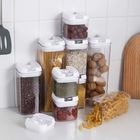 5 Grids Glass Food Storage Container Sets Transparent