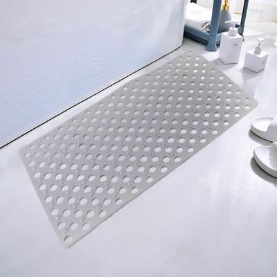 Drain Holes Square Bathroom Tub Mats For Stand Up Showers