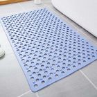 Pebble Design Massage Blue Silicone Shower Mat Anti Bacterial