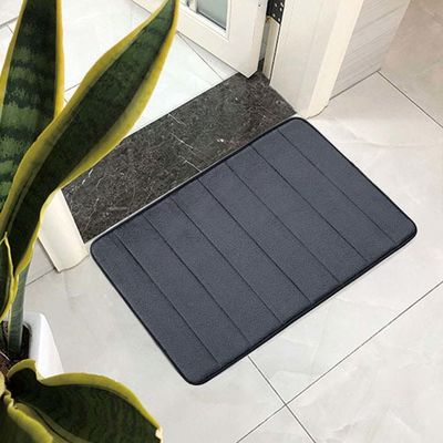 Water Absorbing Non Slip Memory Foam Bathroom Mat Multi Color