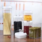 7 Pieces Pantry Food Container Sets Eco Friendly Transparent Stackable