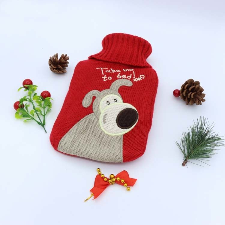 Christmas Gift 1000ml Rubber Water Bag With Cover