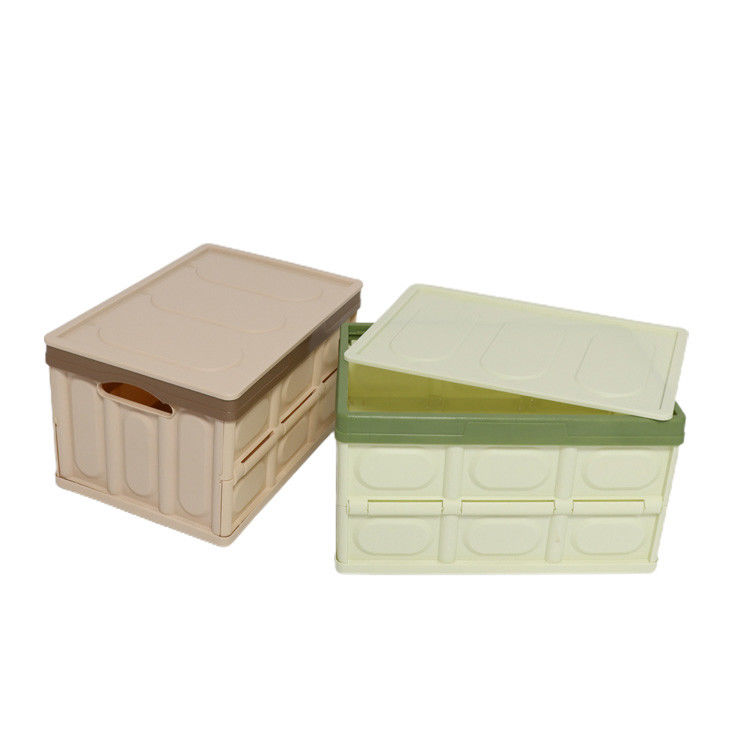 Multiscene Collapsible Storage Bins With Lid , Sonsill Durable Foldable Plastic Bins
