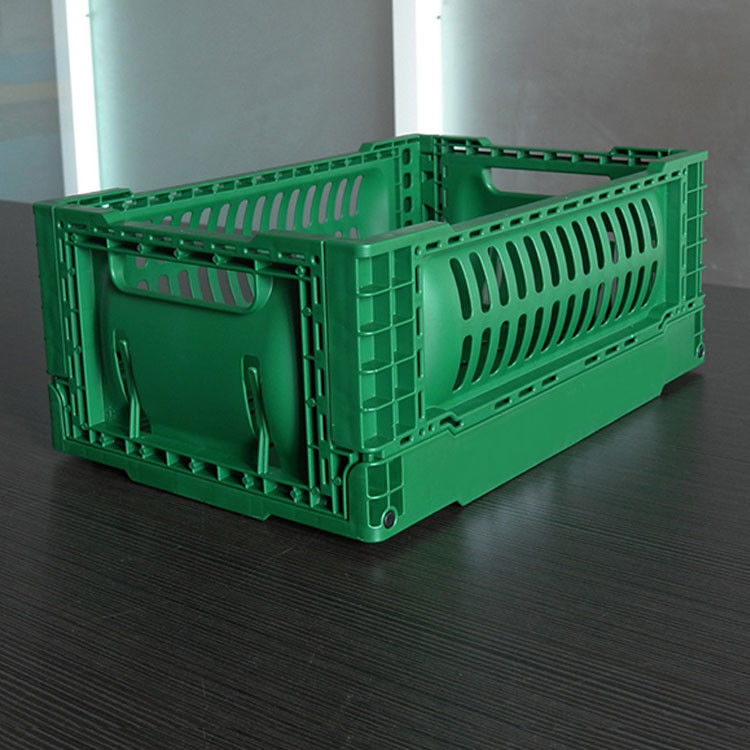 120mm Height Pp Plastic Storage Crate 5L Light Green For Vegetable