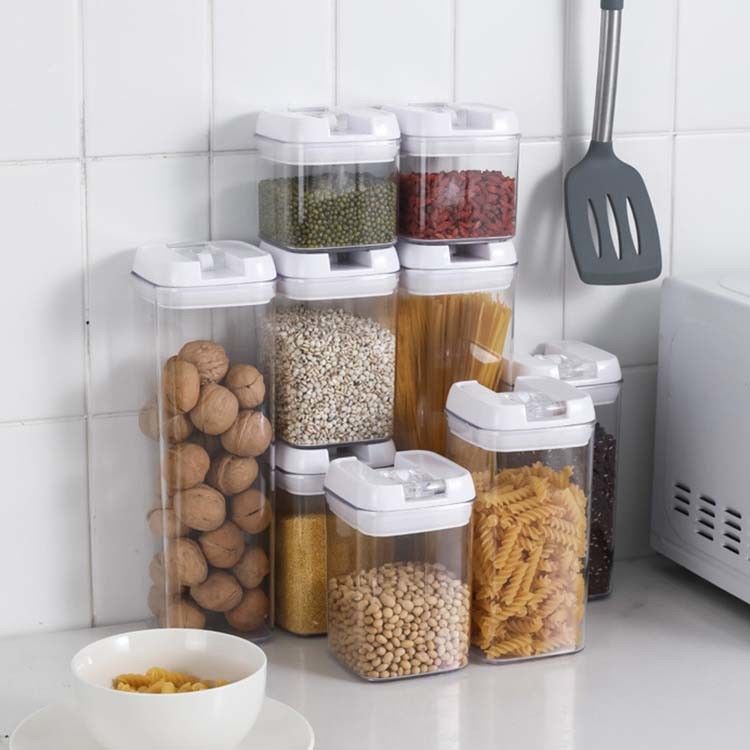 Kitchen Multi Functional Clear Food Storage Container With Airtight Lid