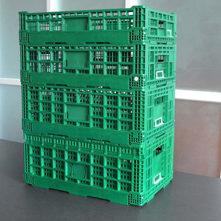 Green Made Crate Rack Silk Road Enterprise Green Vegetable Storage Reusable Collapsible New ...