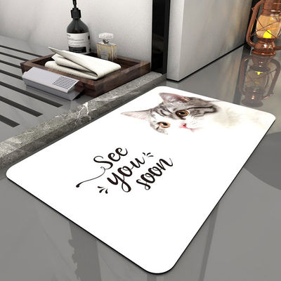 Quality Microfiber Anti Slip Bath Mat Quick Drying Super Absorbent factory