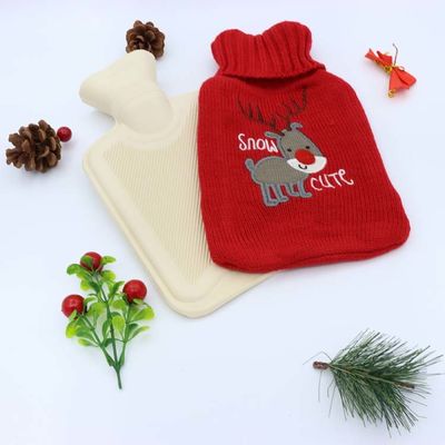 Quality Knitted Jacket Rubber Hot Water Bag , Rubber Douche Bottle 1000ml Kids Classic factory