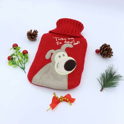 Quality Christmas Gift 1000ml Rubber Water Bag With Cover factory