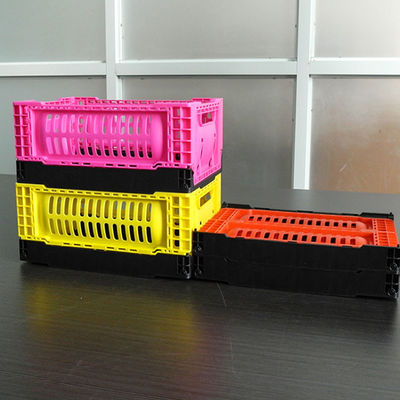 Quality Modified Nylon 5L Collapsible Storage Crate for Supermarket Display factory